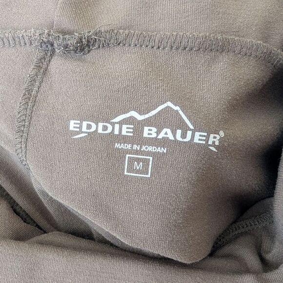 Eddie Bauer Julia Travex Packable Travel Skirt Brown Stretch Knit Knee Size M - Picture 6 of 6